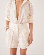 SHORT DALILA ALGODÃO OFF WHITE 