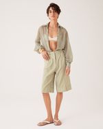 BERMUDA LINHO LIZ VERDE TOSCANA 