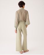 Camisa Luisa Listrada Verde Toscana