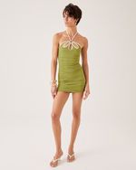 VESTIDO NATALIA VERDE TOSCANA 