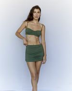 TOP BIQUINI MEIA TAÇA VERDE MILITAR LAURA 