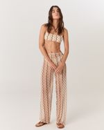 CALÇA TULE ESTAMPADA WAVES YASMIM 