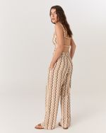 PANTACOURT LINHO ESTAMPADO WAVES MONICA 