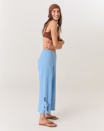 CALÇA LIZA ATOALHADA AZUL 