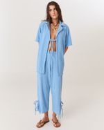CAMISA ELOISE ATOALHADO AZUL 