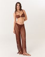 CALÇA MACRAME MARROM PAOLA 