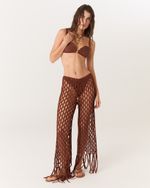 CALÇA MACRAME MARROM PAOLA 