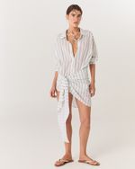 CAMISA BRANCA BORDADA LEA