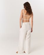 PANTACOURT LINHO OFF WHITE MONICA