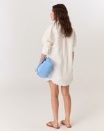 CAMISA LINHO OFF WHITE BORDADA FERNANDA NEW