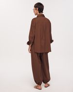 CAMISA CLEO MARROM CAPPUCCINO 