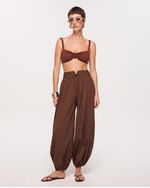 CALÇA CHARLOTTE MARROM CAPPUCCINO 