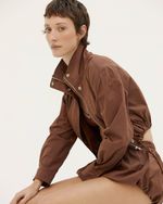 CASACO BOMBER AMELIE MARROM CAPPUCCINO 