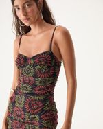 VESTIDO MEIA TAÇA VESTO TULE ESTAMPADO CONCHAS FLORENCE
