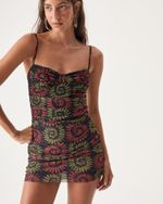 VESTIDO MEIA TAÇA VESTO TULE ESTAMPADO CONCHAS FLORENCE