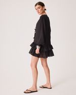 Vestido Eliz Preto Animal Print