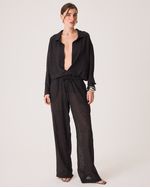 Camisa Meg Preto Animal Print