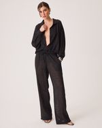 Camisa Meg Preto Animal Print