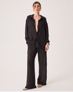 Camisa Meg Preto Animal Print