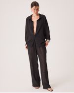 Camisa Meg Preto Animal Print