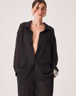 Camisa Meg Preto Animal Print