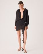 Saia Pareo Clair Preto Animal Print