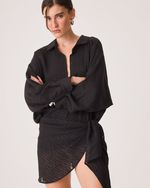 Saia Pareo Clair Preto Animal Print