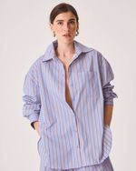 Camisa Cleo Listrada Retrô