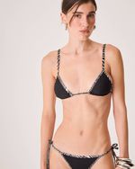 Top Biquini Erez Preto Vies Animal Print