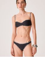 Top Biquini Manu Preto Vies Animal Print