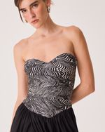 Vestido Mila Preto Animal Print