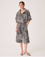 Casaco Bomber Amelie Animal Print Zebra