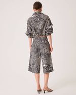 Casaco Bomber Amelie Animal Print Zebra