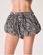 Short Balonê Maria Animal Print Zebra
