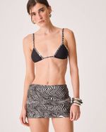 Saia Biquini Laura Animal Print Zebra