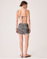 Saia Biquini Laura Animal Print Zebra