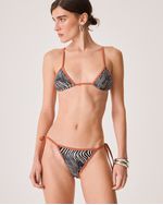 Top Biquini Erez Vies Cobre Animal Print Zebra