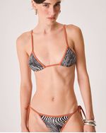 Top Biquini Erez Vies Cobre Animal Print Zebra