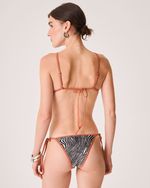 Top Biquini Erez Vies Cobre Animal Print Zebra