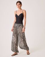 Maiô Bertha Preto Vies Animal Print