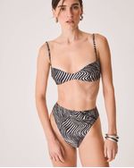 Calcinha Biquini Hot Pants Charlotte Animal Print Zebra