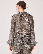 Camisa Luisa Animal Print Zebra