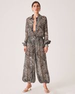 Camisa Luisa Animal Print Zebra