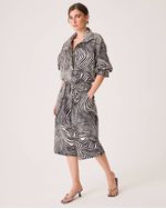 Bermuda Noor Animal Print Zebra