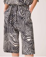 Bermuda Noor Animal Print Zebra