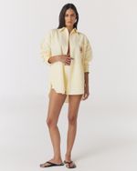 CAMISA FERNANDA DE LINHO MANTEIGA 