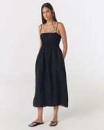 VESTIDO PRETO DUDA LINHO 