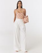 CALÇA ALFAIATARIA DE SARJA BRANCA NEW 
