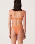 Top Biquini Damasco com Alças Finas Helena NK