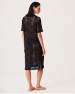 Vestido Longo de Tricô Preto NEW